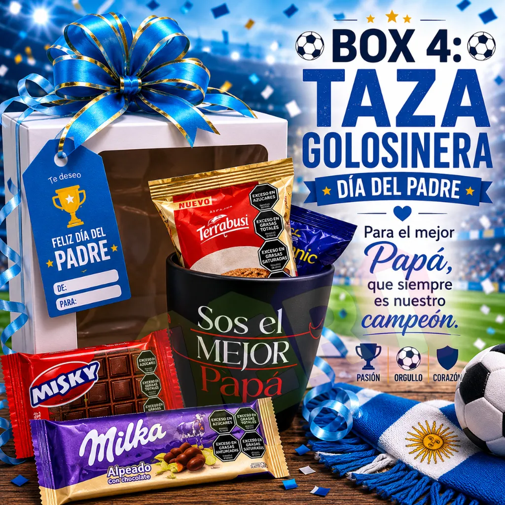 BOX 4 DIA DEL PADRE: TAZA GOLOSINERA