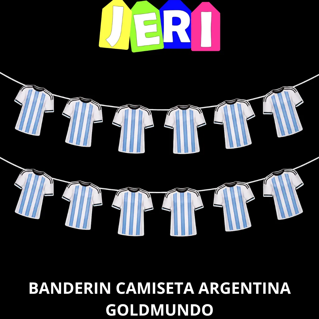 BANDERIN CAMISETA ARGENTINA GOLDMUNDO