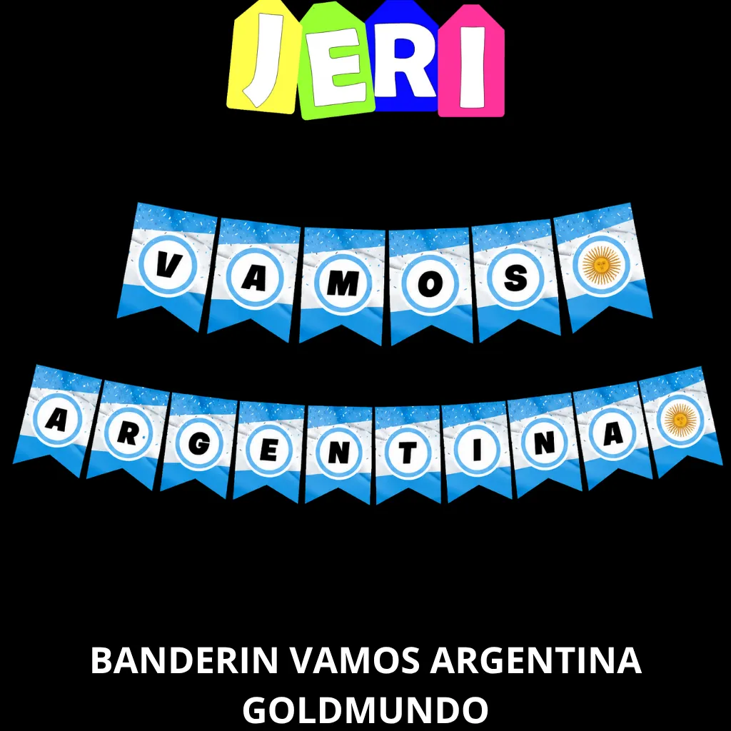BANDERIN VAMOS ARGENTINA GOLDMUNDO
