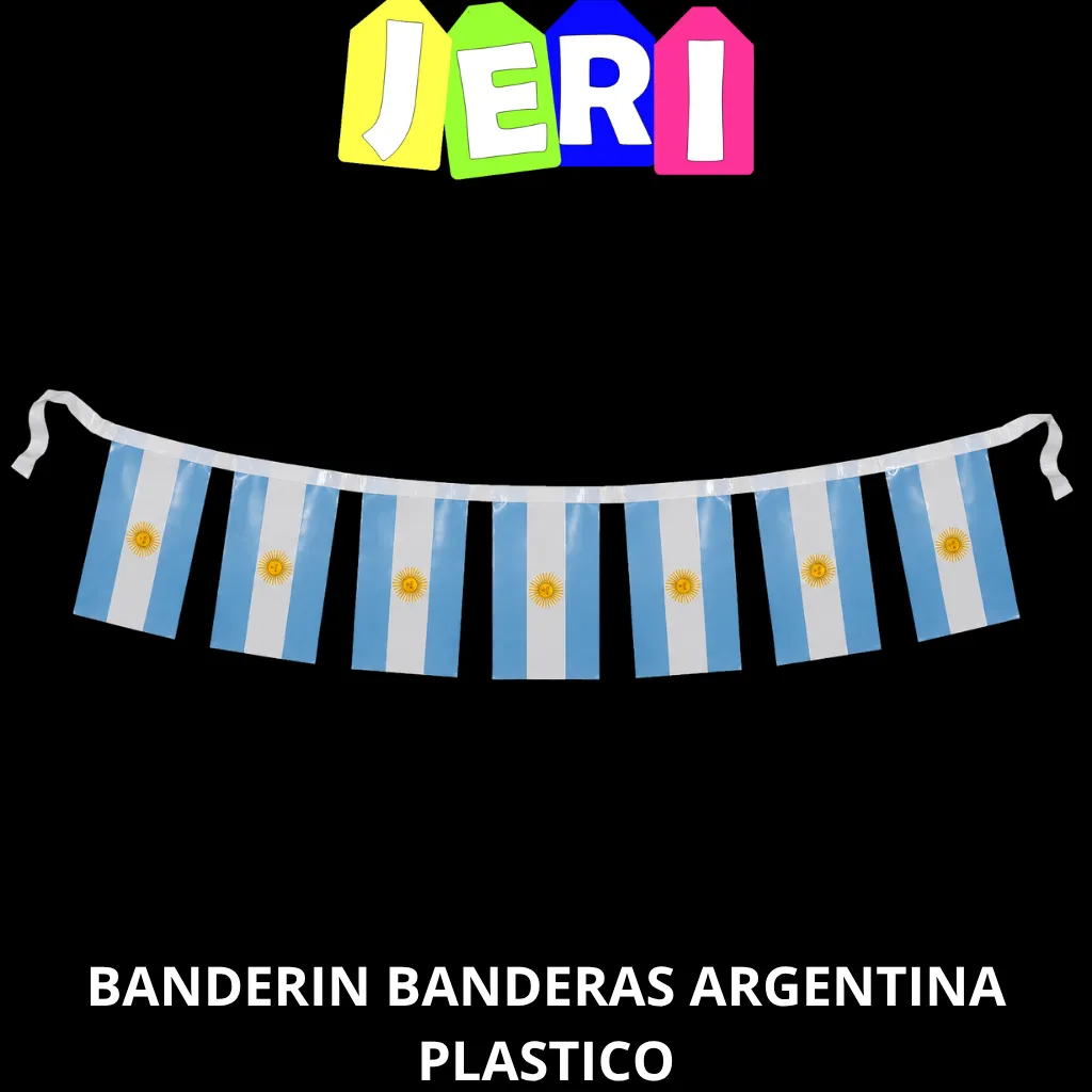 BANDERIN BANDERAS ARGENTINA PLASTICO