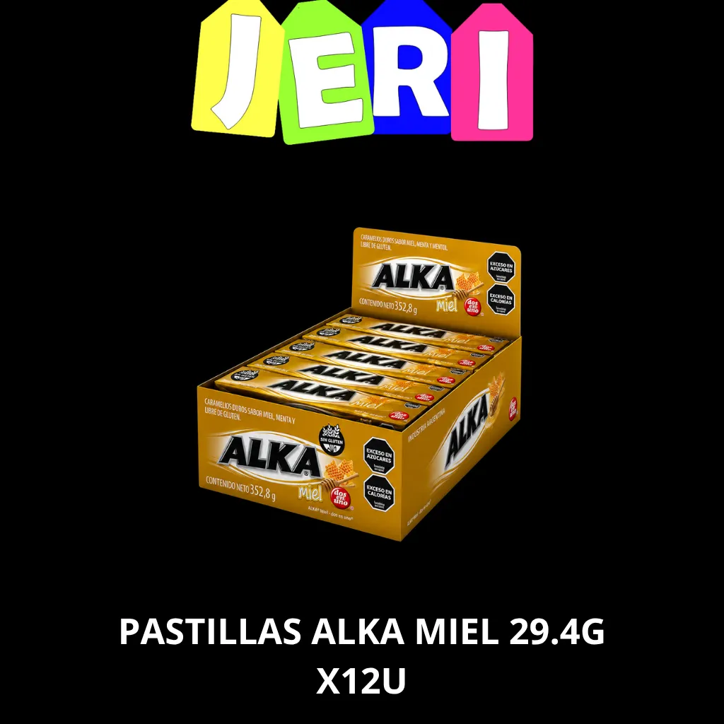 PASTILLAS ALKA MIEL 29.4G X12U