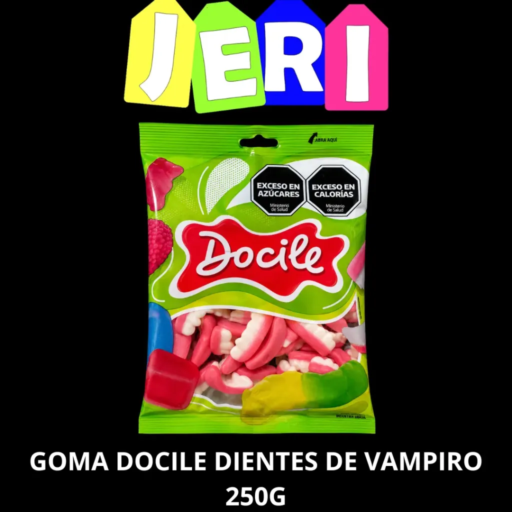 GOMA DOCILE DIENTES DE VAMPIRO 250G