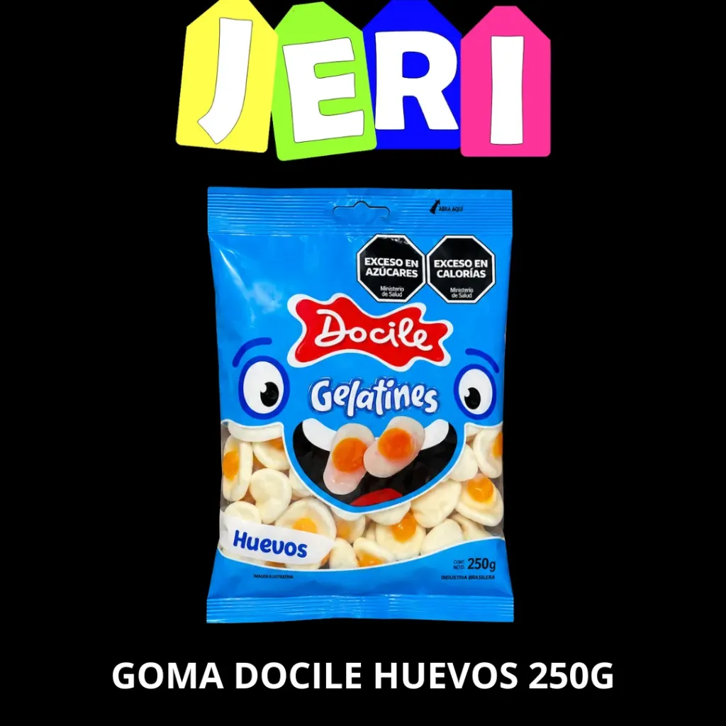 GOMA DOCILE HUEVOS 250G