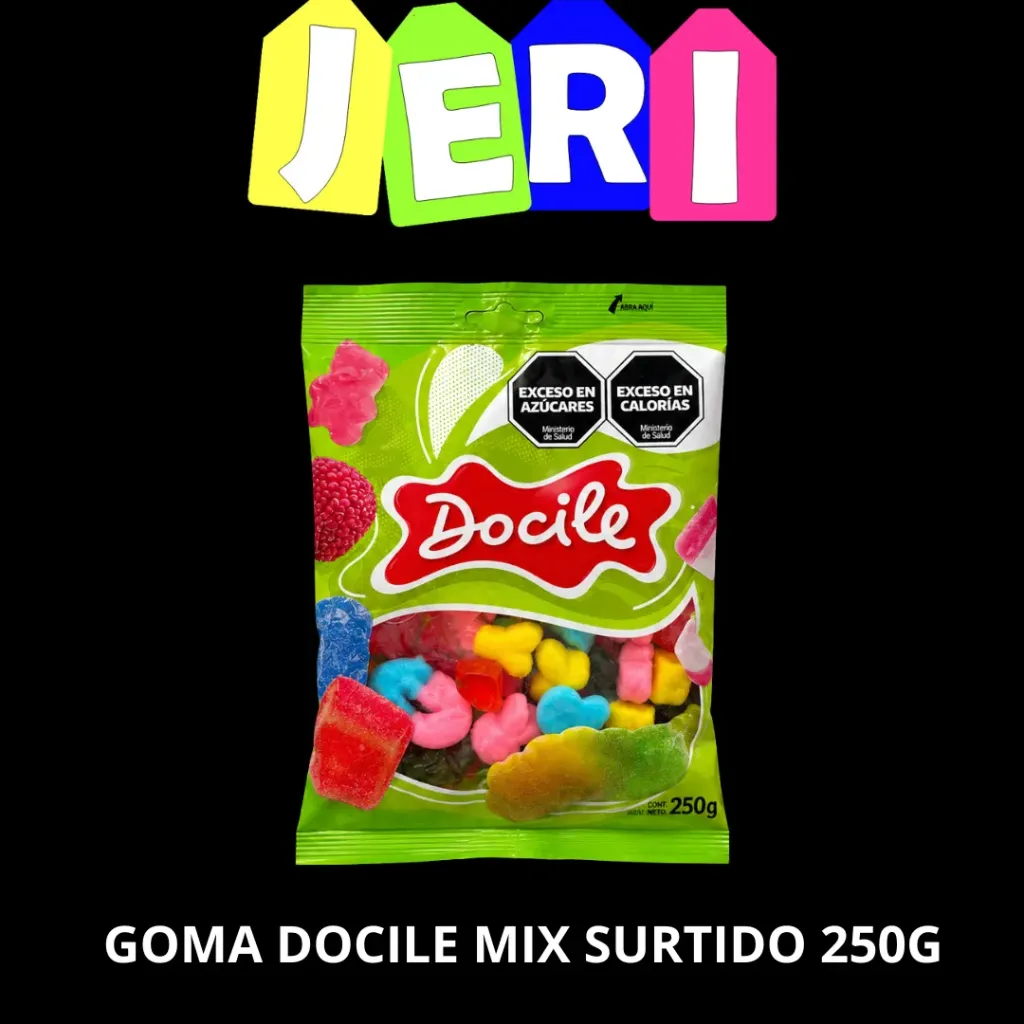 GOMA DOCILE MIX SURTIDO 250G