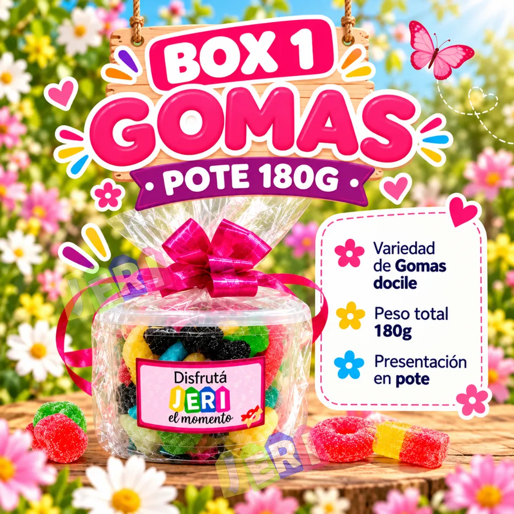 BOX 1 GOMAS: POTE 180g