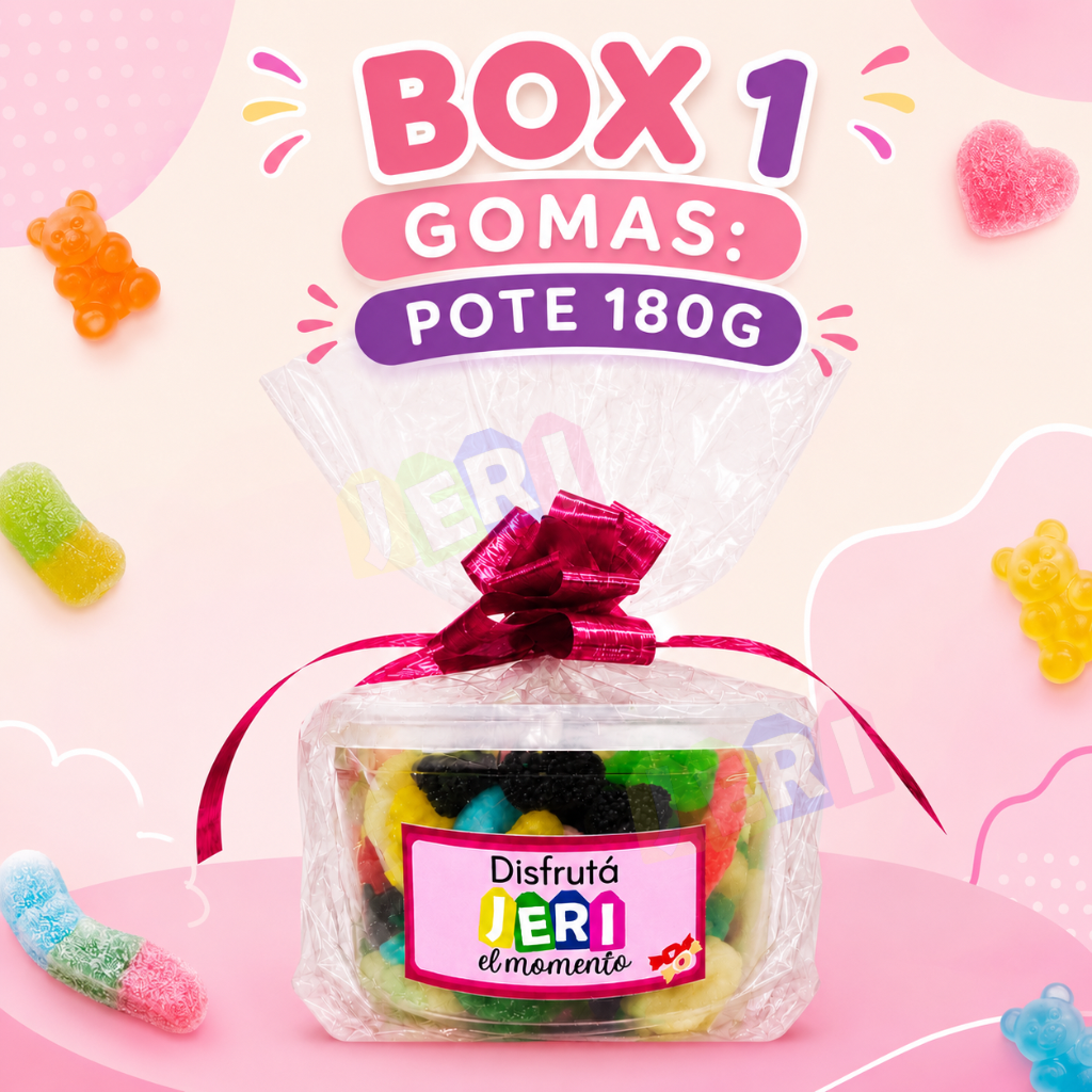BOX 1 GOMAS: POTE 180g