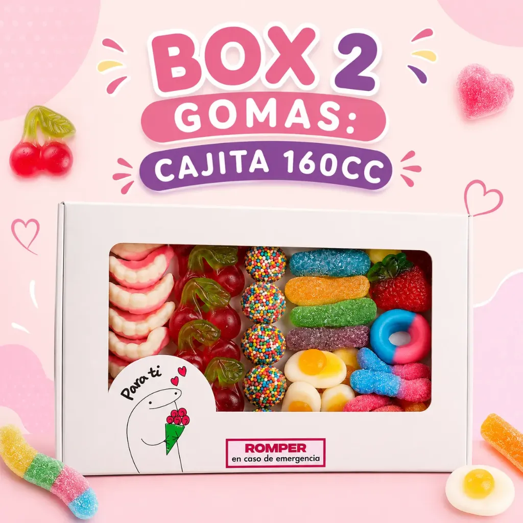 BOX 2 GOMAS: CAJITA 260g