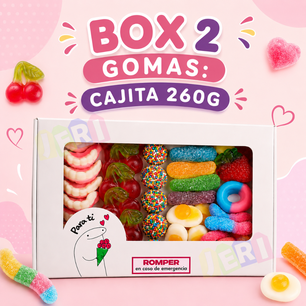 BOX 2 GOMAS: CAJITA 260g