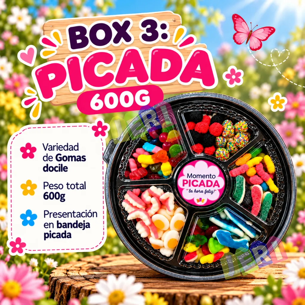 BOX 3 GOMAS: PICADA 600g