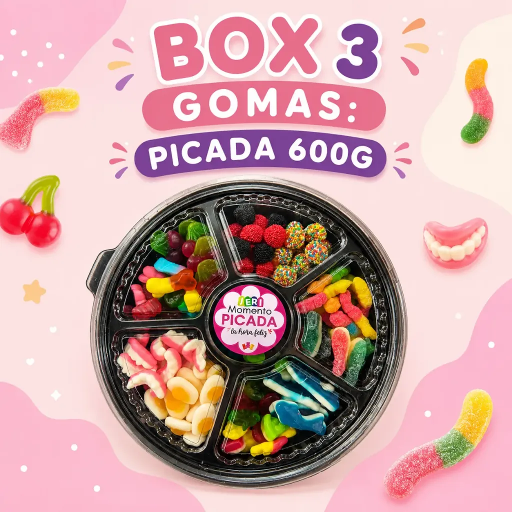 BOX 3 GOMAS: PICADA 600g