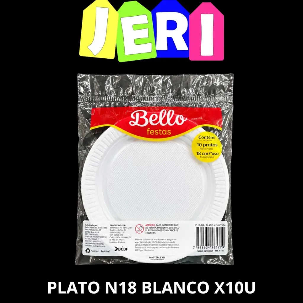 PLATO N18 BLANCO X10U
