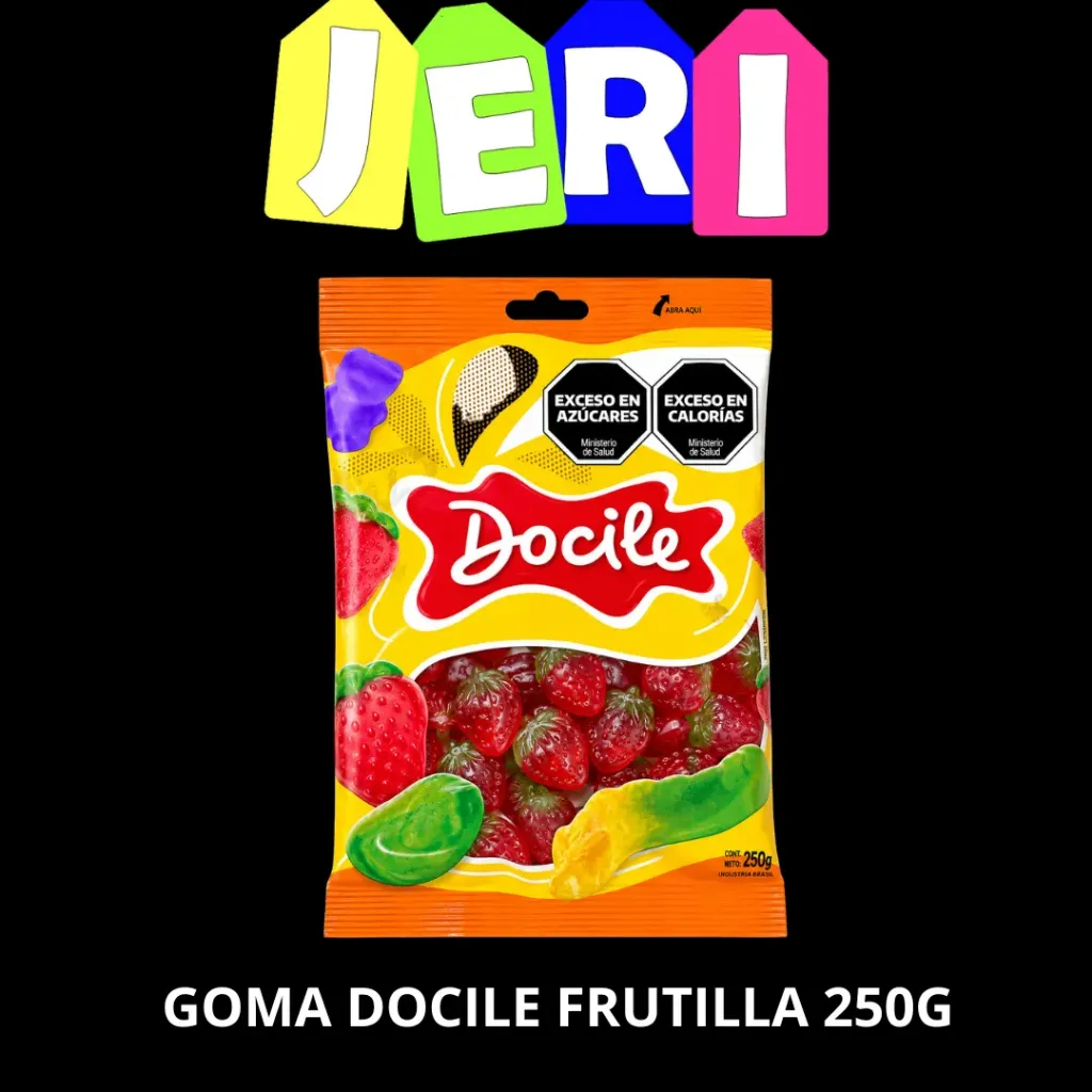 GOMA DOCILE FRUTILLA 250G