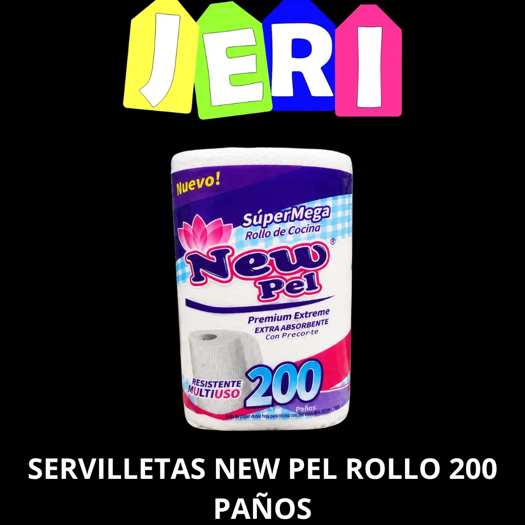 SERVILLETAS NEW PEL ROLLO 200 PAÑOS