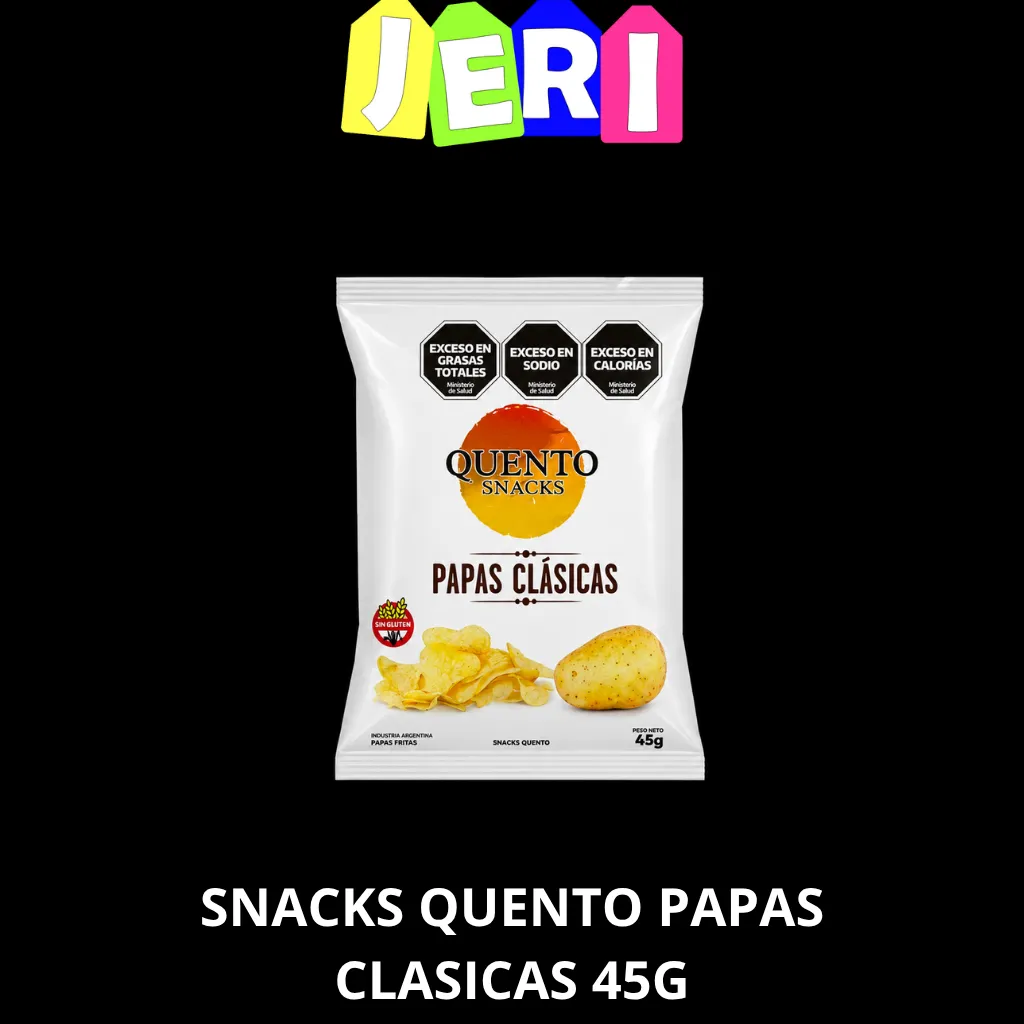 SNACKS QUENTO PAPAS CLASICAS 45G