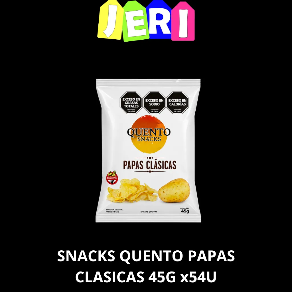 SNACKS QUENTO PAPAS CLASICAS 45G x54U