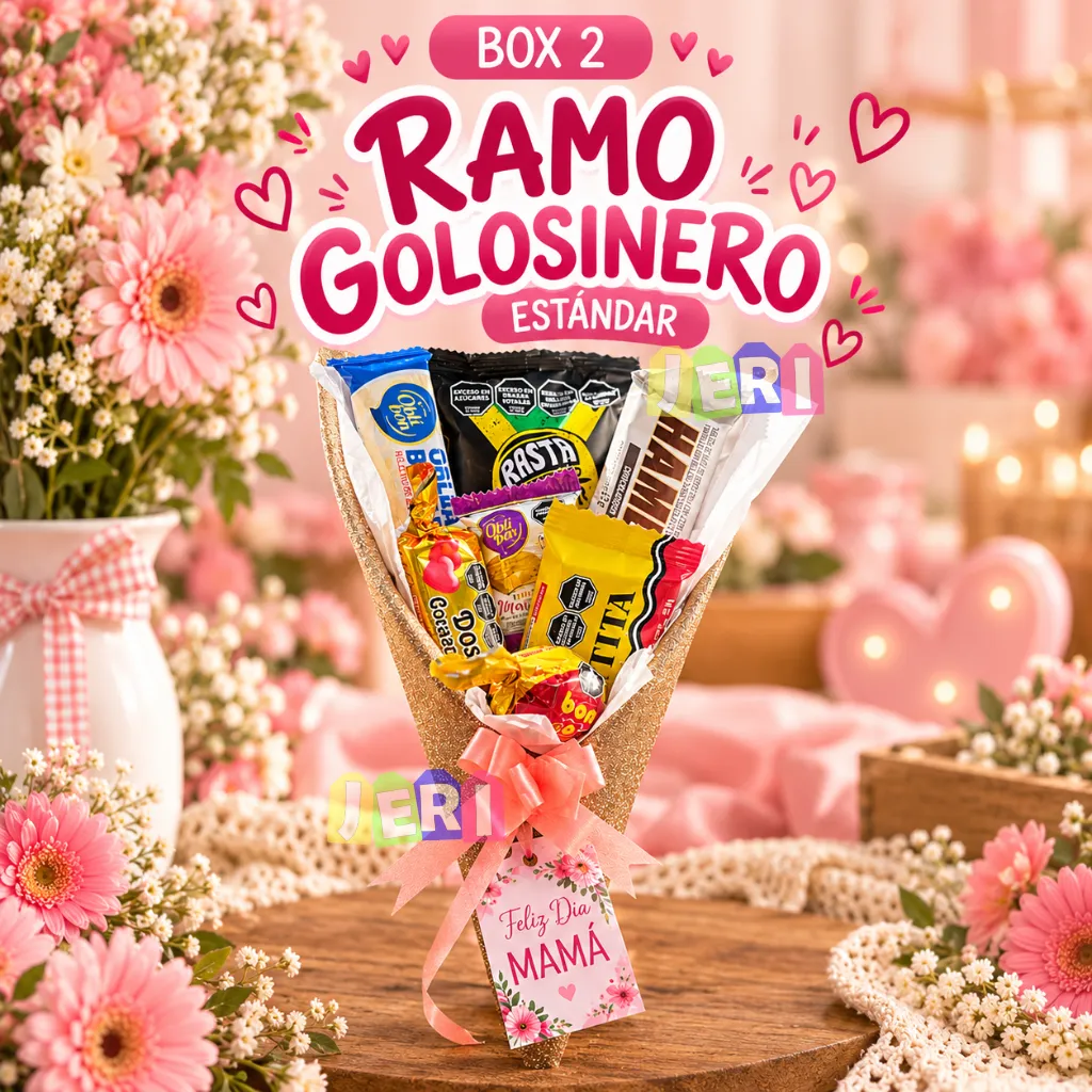 DIA DE LA MADRE - BOX 2: RAMO GOLOSINERO ESTANDAR