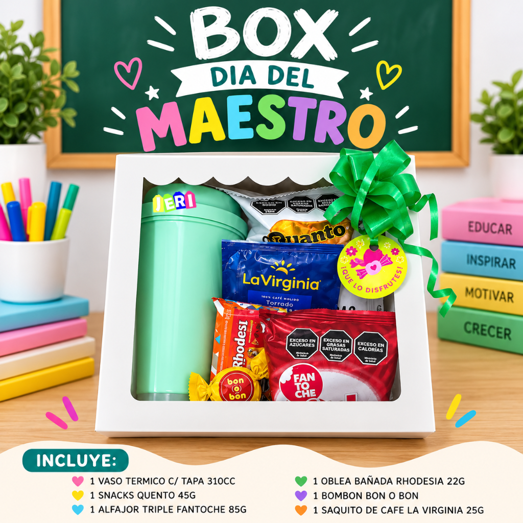 BOX 5 SEPTIEMBRE: CAJA GOLOSINERA + VASO TERMICO