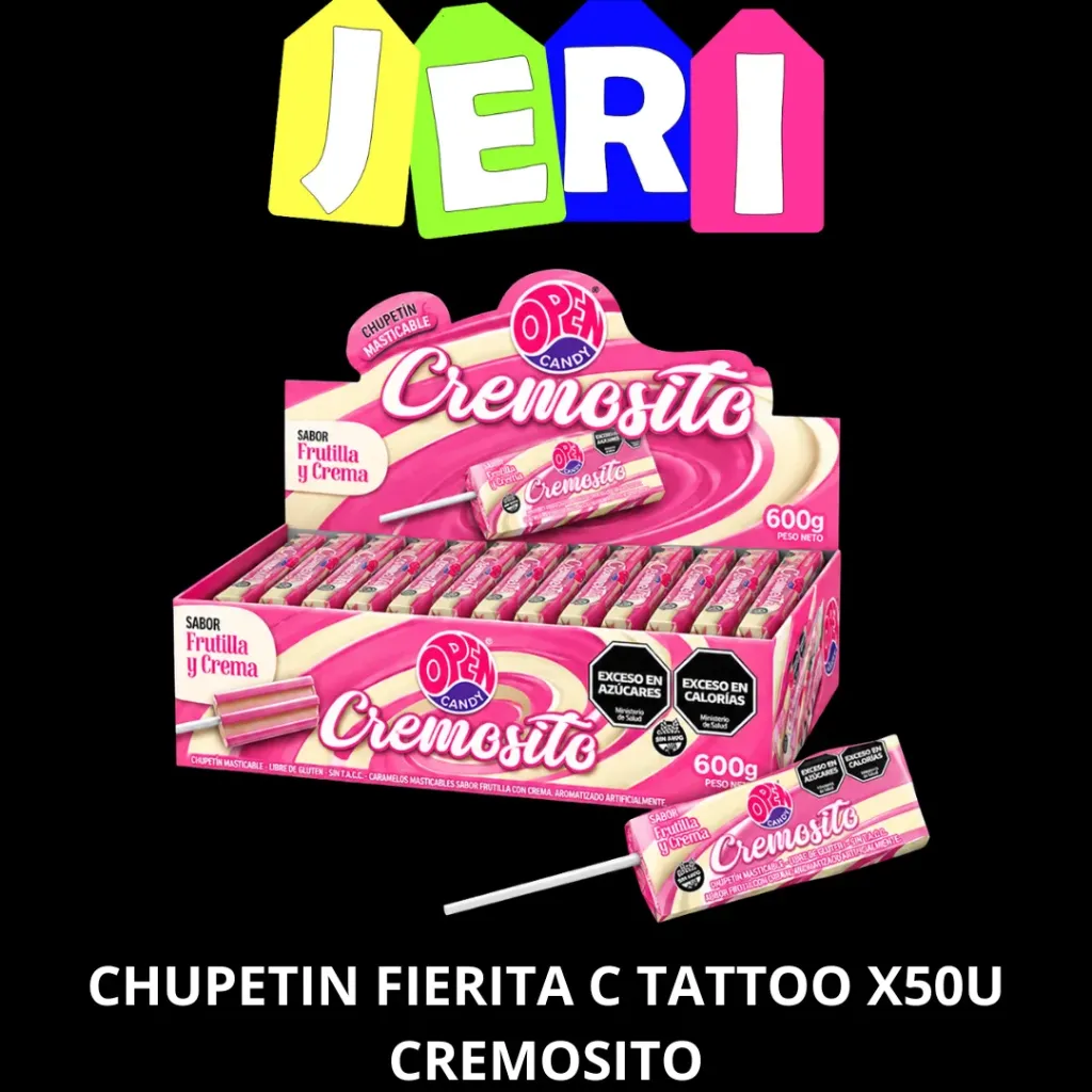 CHUPETIN FIERITA C TATTOO X50U CREMOSITO