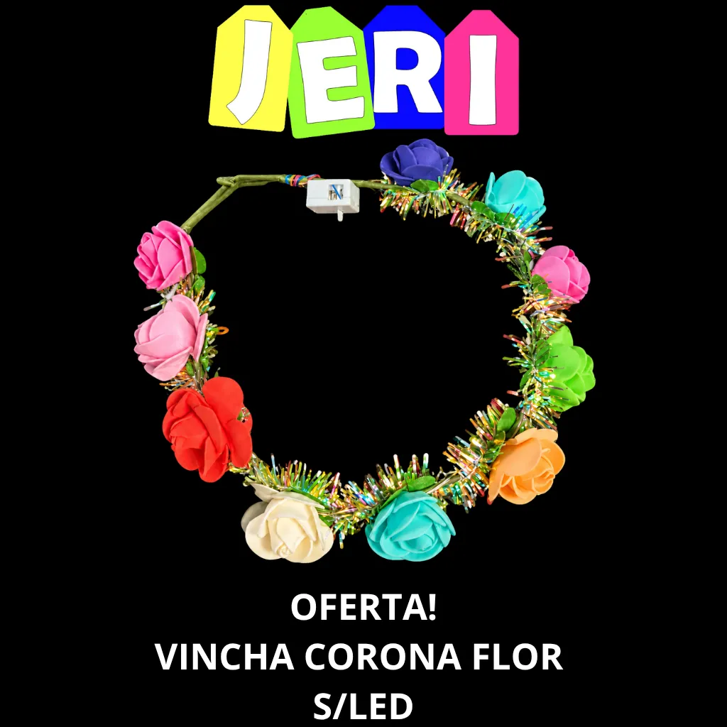 OFERTA! VINCHA CORONA FLOR S/ LED