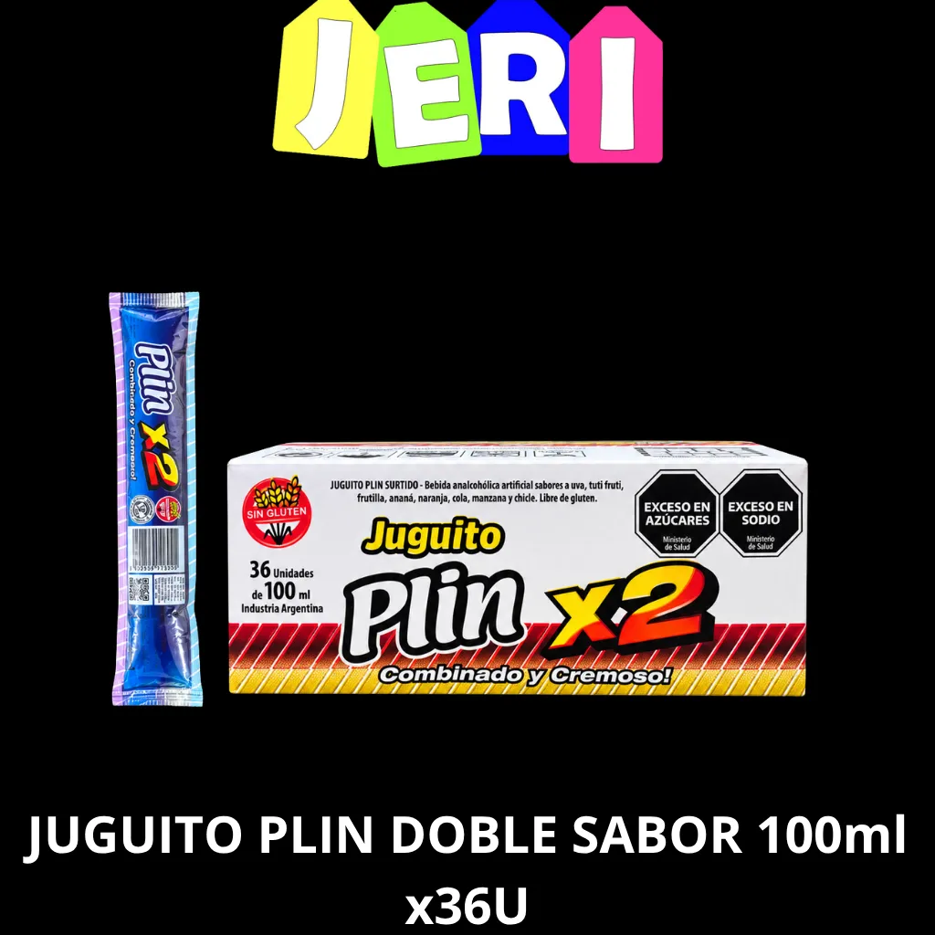 JUGUITO PLIN DOBLE SABOR 100ml x36U