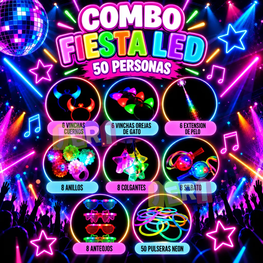 COMBO FIESTA LED 50 PERSONAS