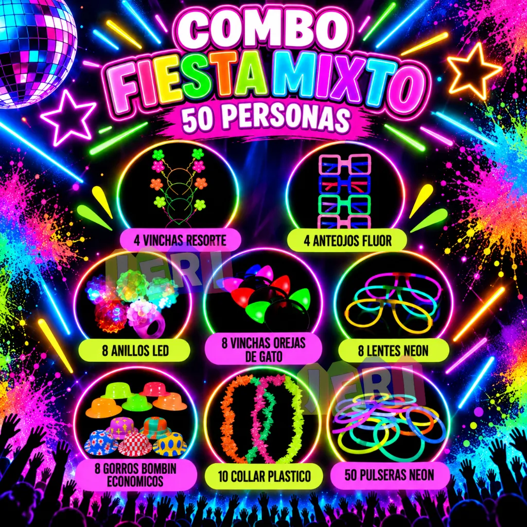 COMBO FIESTA MIXTO 50 PERSONAS