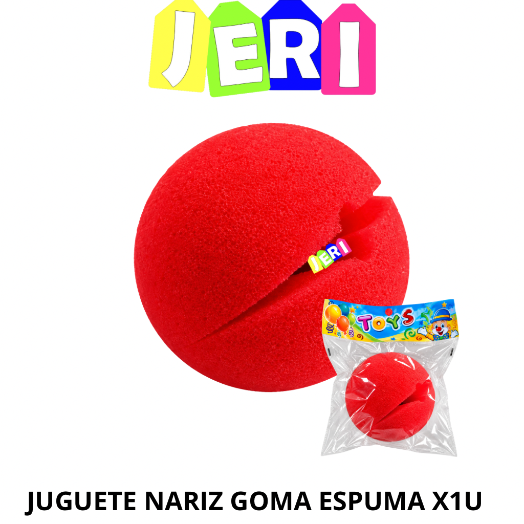 JUGUETE NARIZ GOMA ESPUMA X1U