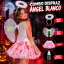 COMBO DISFRAZ ANGEL BLANCO