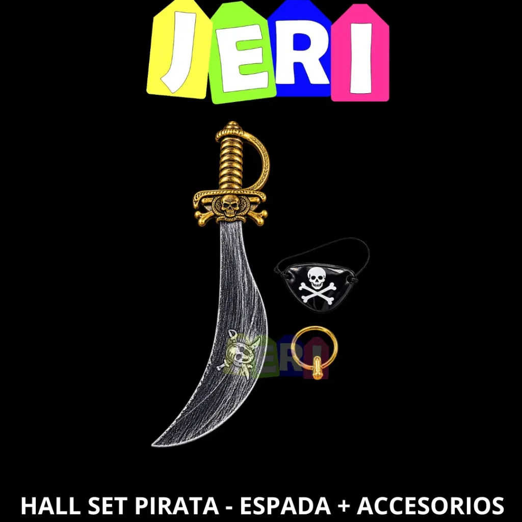 HALL SET PIRATA - ESPADA + ACCESORIOS