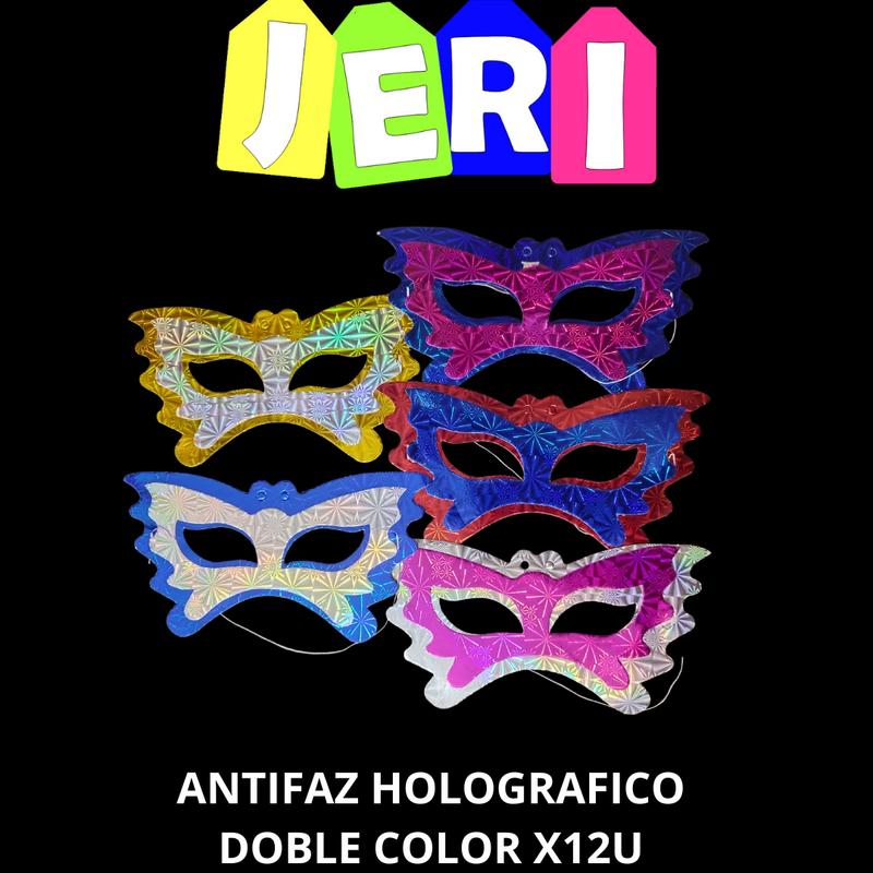 ANTIFAZ HOLOGRAFICO DOBLE COLOR X10U