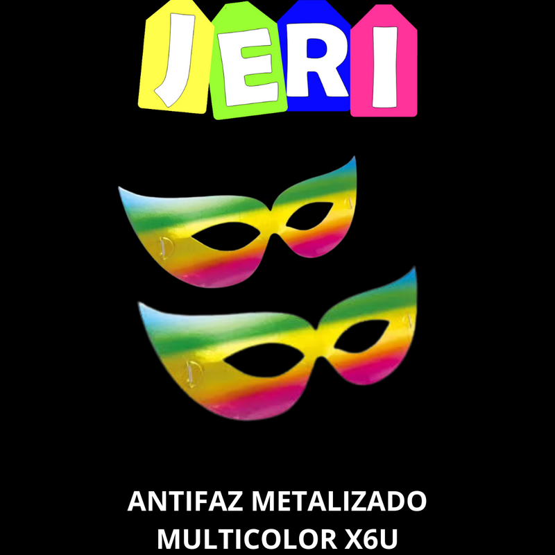 ANTIFAZ METALIZADO MULTICOLOR X6U
