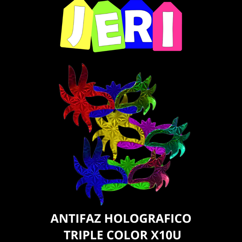 ANTIFAZ HOLOGRAFICO TRIPLE COLOR X10U