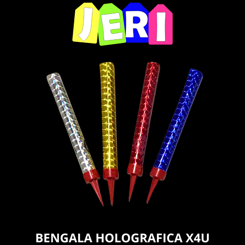 BENGALA HOLOGRAFICA SURTIDA X4U