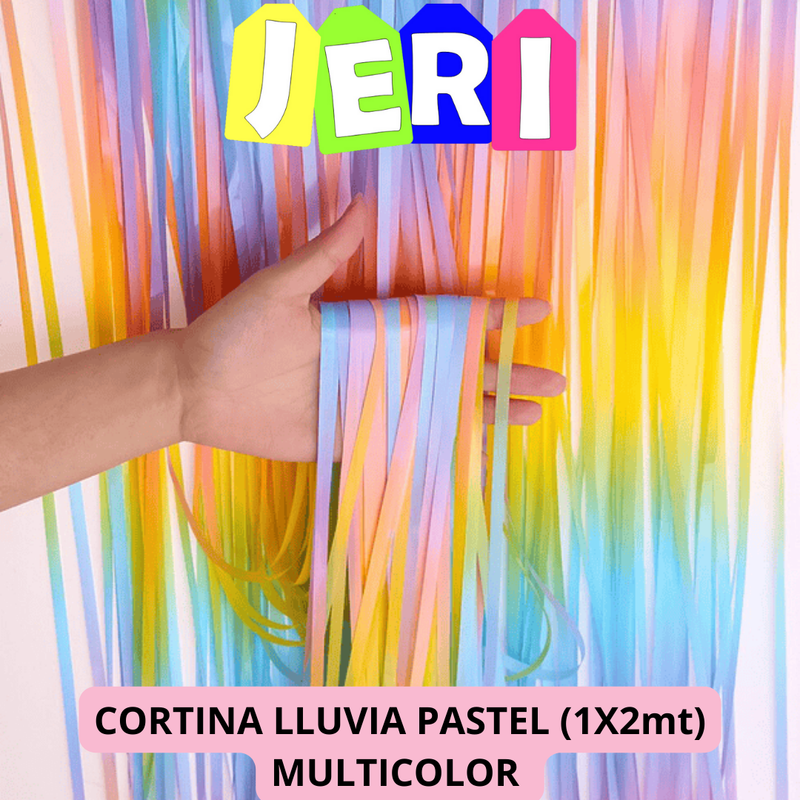 CORTINA LLUVIA PASTEL MULTICOLOR